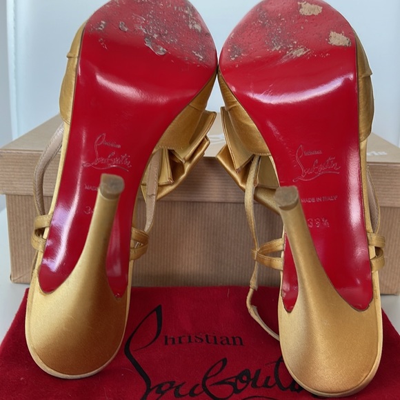 Christian Louboutin Pour Monsieur 120 Crepe Satin Heels - Picture 8 of 10